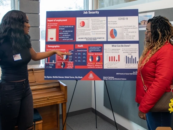 students giving a presentation